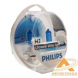 PHILIPS лампочка H7 (55) PX26d DIAMOND VISION 5000K (2шт) 12V